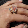 bague argent avec agate