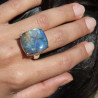bague argent labradorite bleu