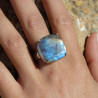 bague labradorite argent