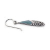 boucles d'oreilles pierre verte