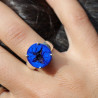 azurite bague en argent