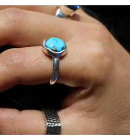 bague turquoise argent