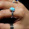 bague turquoise argent