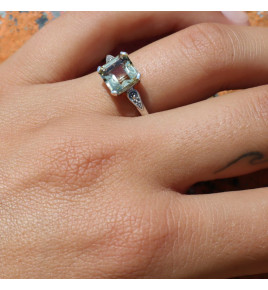 bague quartz citron