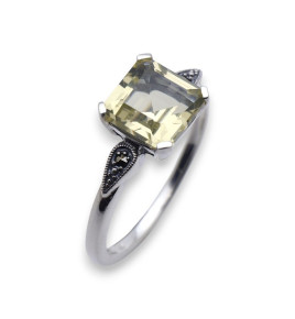 bague quartz lemon