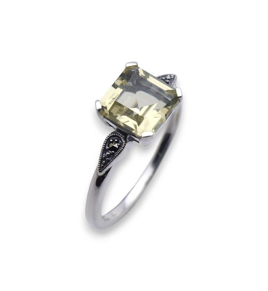 bague quartz lemon