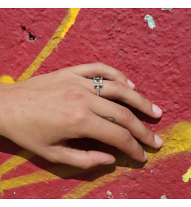 bague quartz lemon femme