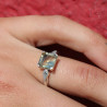 bague quartz lemon argent