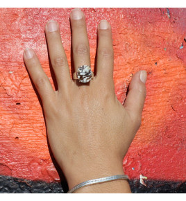 bague argent et astrophyllite