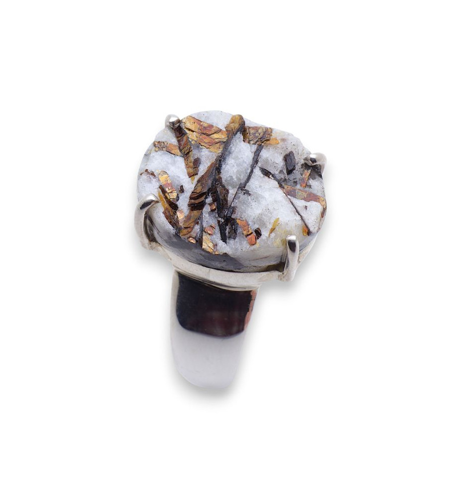 bague argent et astrophyllite bague argent et astrophyllite