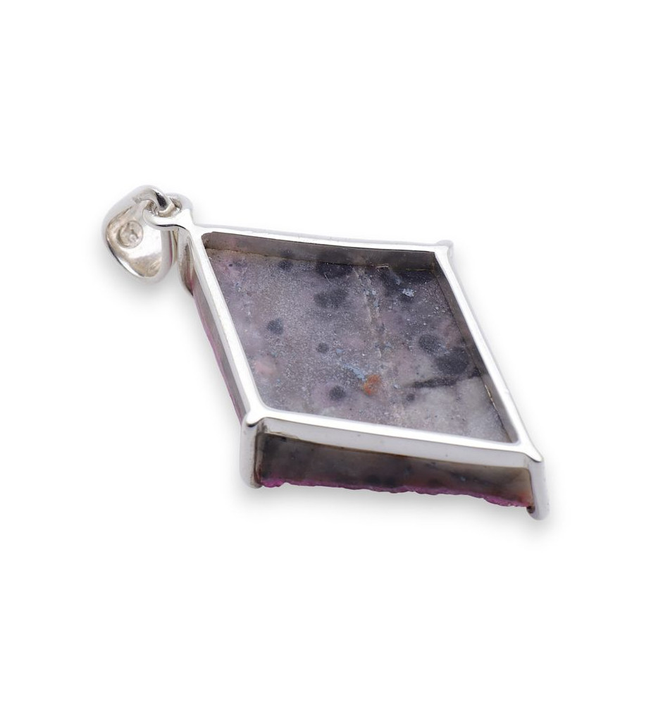 cobaltocalcite pendentif argent