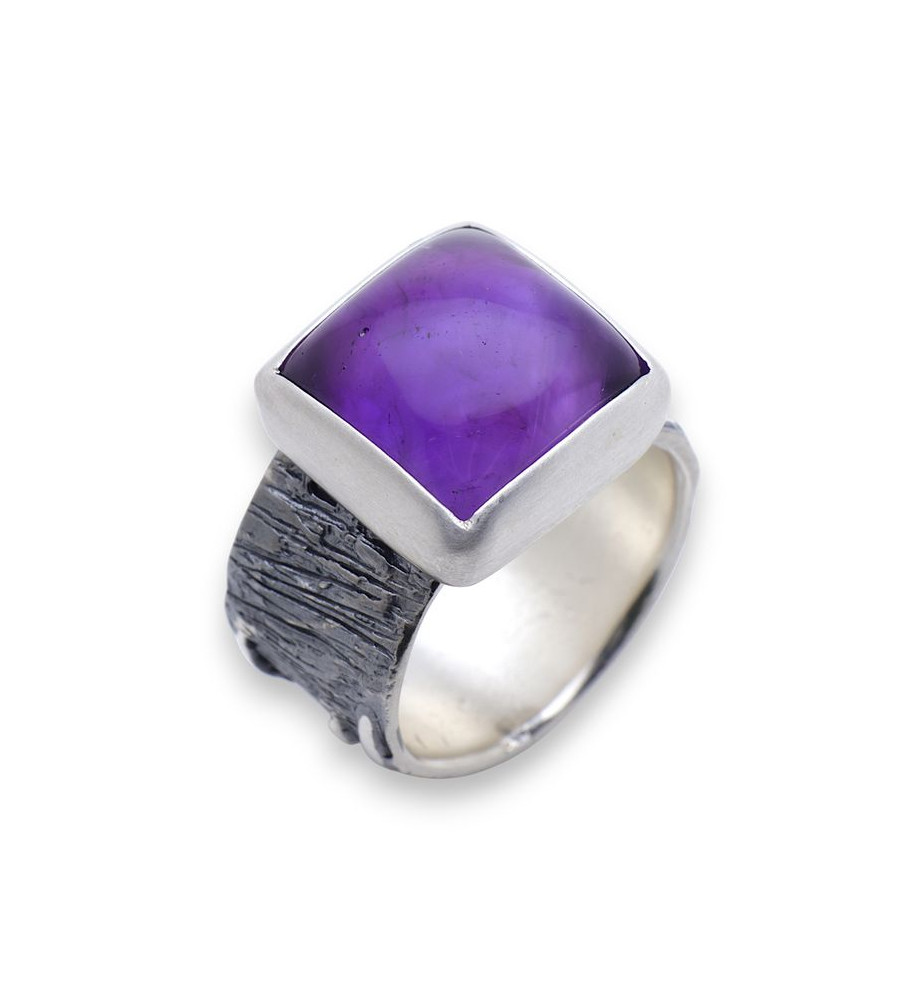 bague améthyste véritable