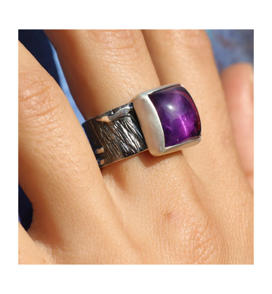 bague améthyste