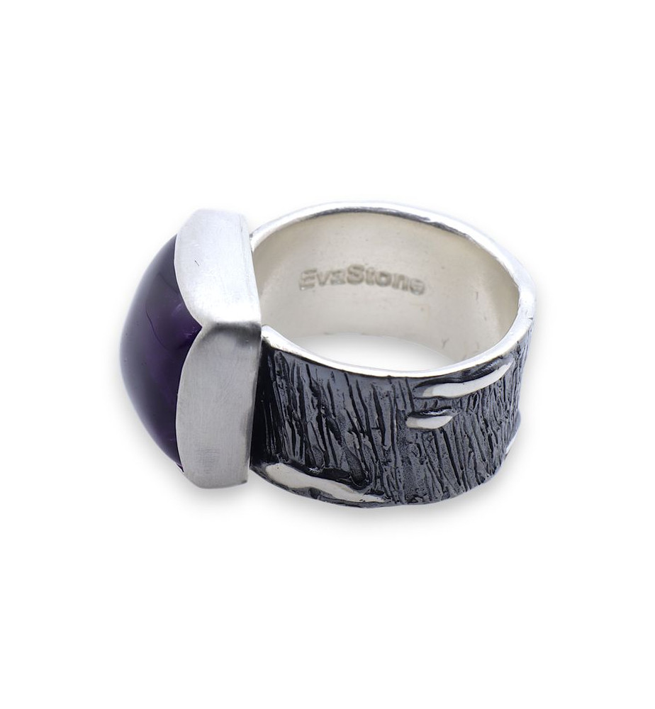 améthyste bague argent