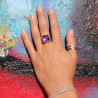bague pierre violette