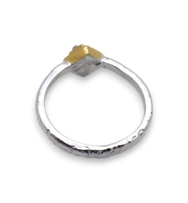 bague argent avec diamant