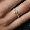 bague argent 925 avec diamant