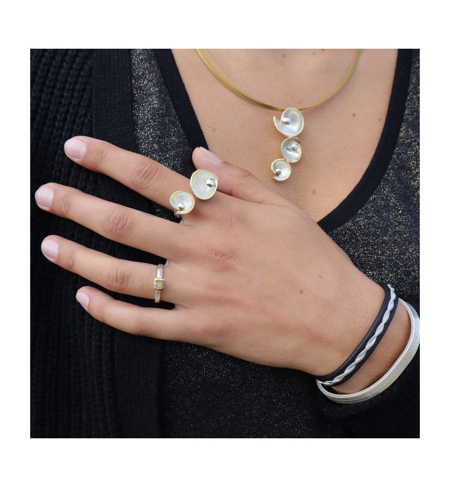 bague argent 925 avec diamant