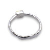 bague argent diamant brut