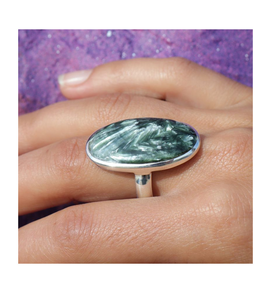 bague séraphinite argent
