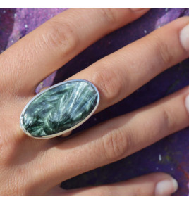 bague pierre verte