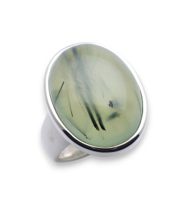 bague prehnite verte