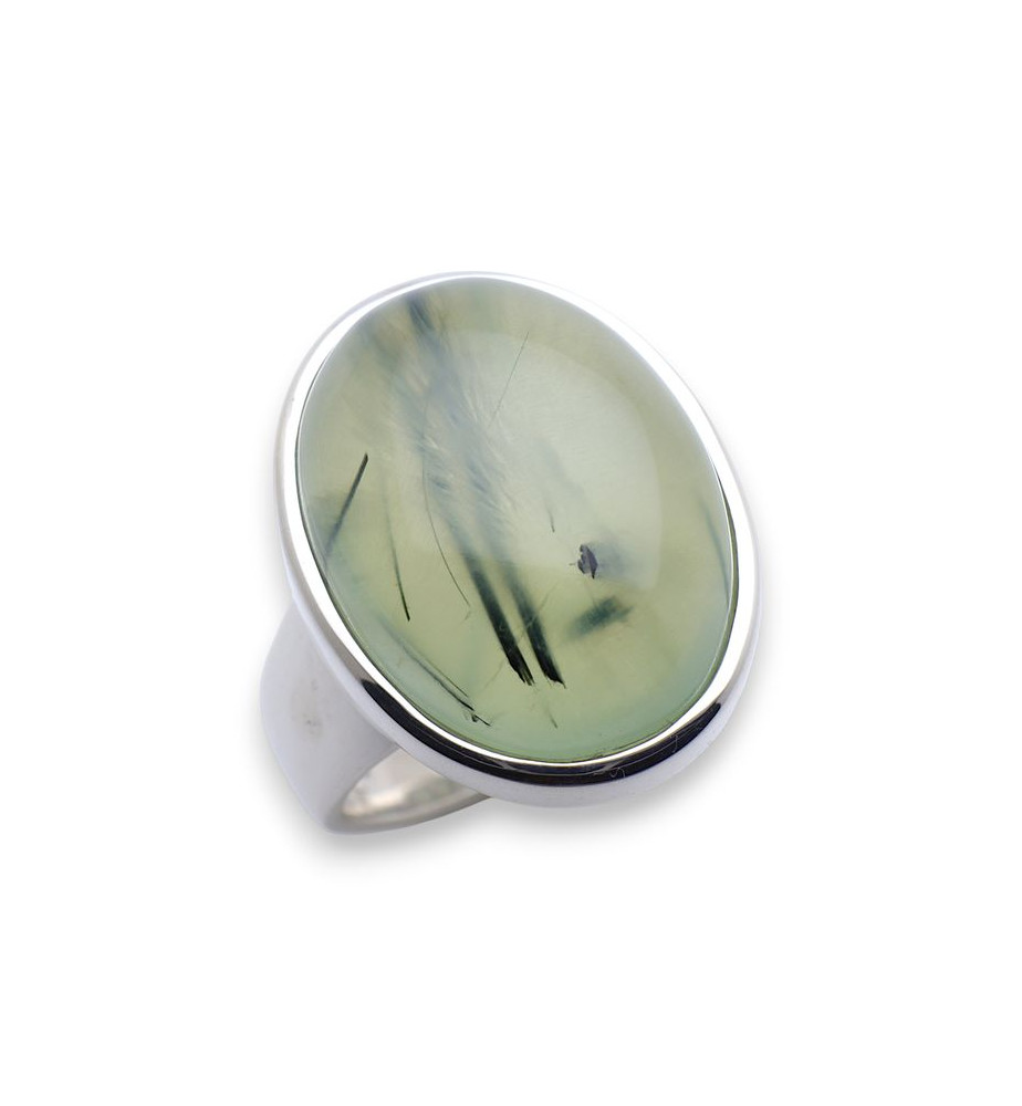 bague prehnite verte