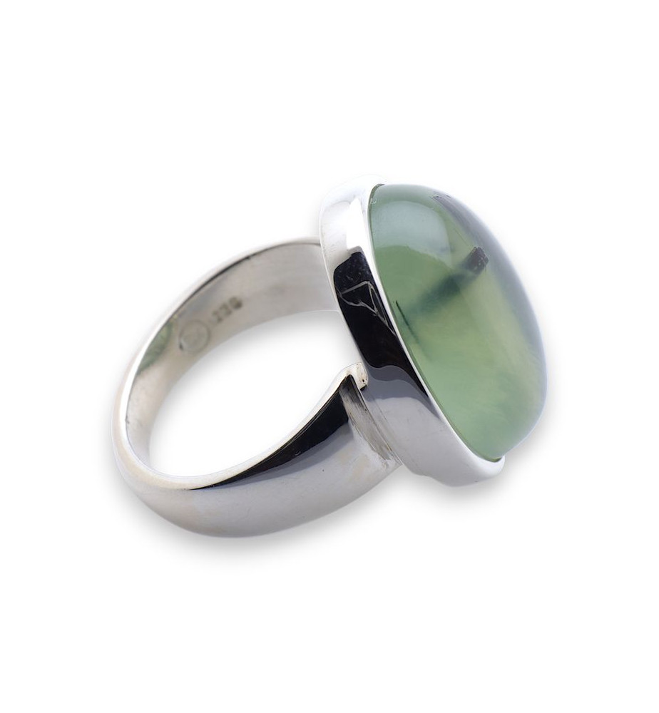 bague prehnite femme argent