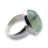 bague prehnite femme argent