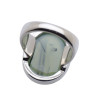 bague préhnite argent