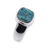 bague dioptase argent