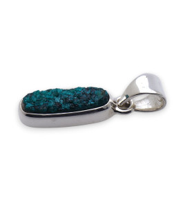 dioptase pendentif argent