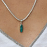 pendentif dioptase argent femme
