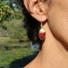 boucles d'oreilles jaspe mokaite