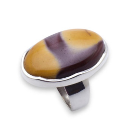 bague jaspe argent