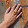 bague argent jaspe mokaite