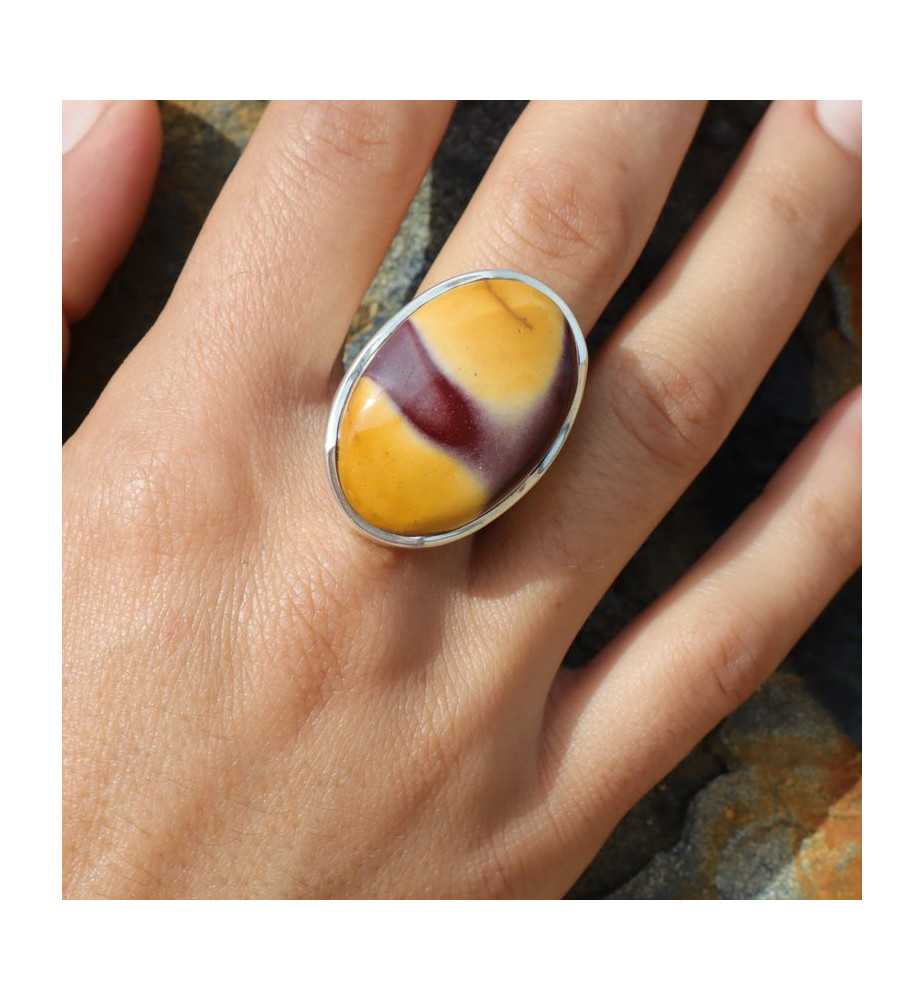 bague jaspe mokaite