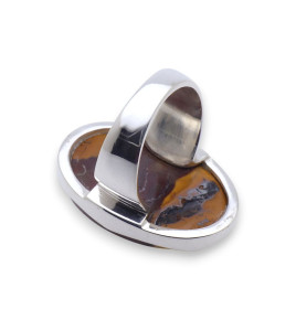 bague argent jaspe mokaite