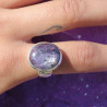 bague argent 925 rubis