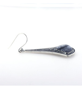 boucles d'oreilles agate dendritique