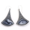 boucles d'oreilles agate dendritique
