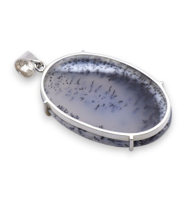 dendritic agate pendant