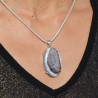 pendentif argent et agate dendritique