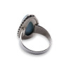 bague argent pierre bleu