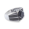 bague homme onyx noir