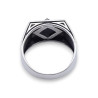 onyx bague chevaliere homme