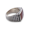 bague homme cornaline
