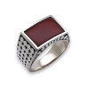 bague homme avec cornaline