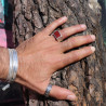 bague homme cornaline argent