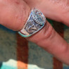 bague homme argent